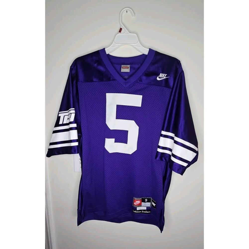 Vintage TCU Football Jersey Purple STITCHED TCU LaDainian Tomlinson Size Small